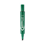 MARKS A LOT Large Desk-Style Permanent Marker, Broad Chisel Tip, Green, Dozen (8885)