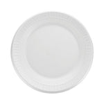 Quiet Classic Laminated Foam Dinnerware, Plate, 9", White, 125/Pack, 4 Packs/Carton