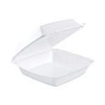 Insulated Foam Hinged Lid Containers, 1-Compartment, 7.9 x 8.4 x 3.3, White, 200/Pack, 2 Packs/Carton