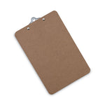 Hardboard Clipboard, 0.75" Clip Capacity, Holds 5 x 8 Sheets, Brown, 3/Pack