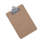 Hardboard Clipboard, 0.75" Clip Capacity, Holds 5 x 8 Sheets, Brown, 3/Pack