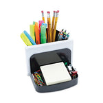 Deluxe Message Center, 6 Compartments, Plastic, 5.5 x 6.75 x 5, Black