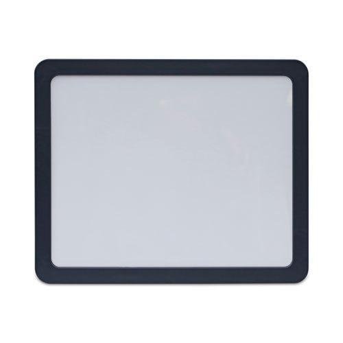 Recycled Cubicle Dry Erase Board, 15.88 x 12.88, White Surface, Charcoal Plastic Frame