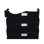 Grande Central Filing System, 7 Sections, Legal/Letter Size, Wall Mount, 16" x 4.75" x 38.25", Black, 7/Pack