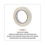 120# Utility Grade Filament Tape, 3" Core, 18 mm x 54.8 m, Clear