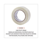 120# Utility Grade Filament Tape, 3" Core, 48 mm x 54.8 m, Clear