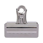 Bulldog Clips, Jumbo, Nickel, 12/Pack