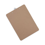 Hardboard Clipboard, 1.25" Clip Capacity, Holds 8.5 x 11 Sheets, Brown, 3/Pack