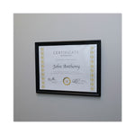 All Purpose Document Frame, 8.5 x 11 Insert, Black, 3/Pack