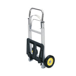 HideAway Aluminum Hand Truck, 250 lb Capacity, 15.5 x 16.5 x 43.5, Aluminum