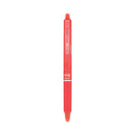 FriXion Clicker Erasable Gel Pen, Retractable, Fine 0.7 mm, Red Ink, Red Barrel