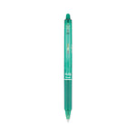 FriXion Clicker Erasable Gel Pen, Retractable, Fine 0.7 mm, Green Ink, Green Barrel, Dozen