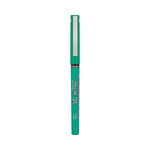 Precise V5 Roller Ball Pen, Stick, Extra-Fine 0.5 mm, Green Ink, Green/Clear Barrel, Dozen