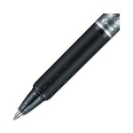 FriXion Clicker Erasable Gel Pen, Retractable, Extra-Fine 0.5 mm, Black Ink, Black Barrel, Dozen