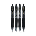 G2 Mini Gel Pen, Retractable, Fine 0.7 mm, Black Ink, Smoke/Black Barrel, 4/Pack