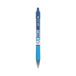 B2P Bottle-2-Pen Recycled Ballpoint Pen, Retractable, Medium 1 mm, Blue Ink, Translucent Blue Barrel, Dozen