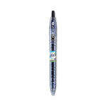 B2P Bottle-2-Pen Recycled Gel Pen, Retractable, Fine 0.7 mm, Black Ink, Translucent Blue Barrel