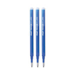 Refill for Pilot FriXion Erasable, FriXion Ball, FriXion Clicker and FriXion LX Gel Ink Pens, Fine Tip, Blue Ink, 3/Pack