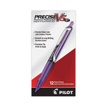 Precise V5RT Roller Ball Pen, Retractable, Extra-Fine 0.5 mm, Purple Ink, Purple Barrel