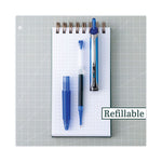 Precise V7RT Roller Ball Pen, Retractable, Fine 0.7 mm, Blue Ink, Blue Barrel