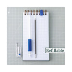 EasyTouch Ballpoint Pen, Stick, Fine 0.7 mm, Blue Ink, Clear/Blue Barrel, Dozen