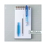 B2P Bottle-2-Pen Recycled Ballpoint Pen, Retractable, Medium 1 mm, Assorted Ink Colors, Translucent Blue Barrel, 36/Pack