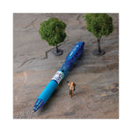 B2P Bottle-2-Pen Recycled Ballpoint Pen, Retractable, Medium 1 mm, Assorted Ink Colors, Translucent Blue Barrel, 36/Pack