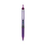 Precise V7RT Roller Ball Pen, Retractable, Fine 0.7 mm, Purple Ink, Purple Barrel