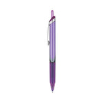 Precise V5RT Roller Ball Pen, Retractable, Extra-Fine 0.5 mm, Purple Ink, Purple Barrel