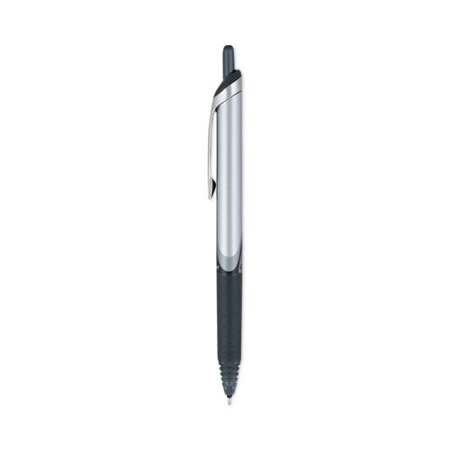 Precise V7RT Roller Ball Pen, Retractable, Fine 0.7 mm, Black Ink, Black Barrel