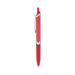 Precise V5RT Roller Ball Pen, Retractable, Extra-Fine 0.5 mm, Red Ink, Red Barrel