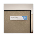 Panel Wall Sign Name Holder, Acrylic, 9 x 2, Clear