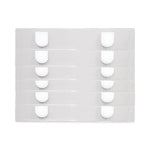 Panel Wall Sign Name Holder, Acrylic, 9 x 2, 6/Pack, Clear