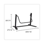 Dynamic Footrest, 29w x 17.75d x 16.5h, Black