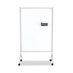 Rumba Full Panel Whiteboard Collaboration Screen, 36w x 16d x 54h, White/Gray