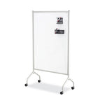 Rumba Full Panel Whiteboard Collaboration Screen, 36w x 16d x 54h, White/Gray