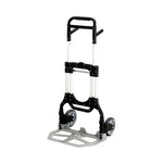 Stow-Away Heavy-Duty Hand Truck, 500 lb Capacity, 23 x 24 x 50, Aluminum