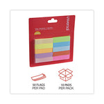 Self-Stick Page Tabs, 0.5" x 2", Assorted Colors, 500/Pack