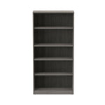 Alera Valencia Series Bookcase, Five-Shelf, 31.75w x 14d x 64.75h, Gray