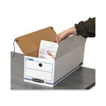 LIBERTY Check and Form Boxes, 9" x 24.25" x 7.5", White/Blue, 12/Carton