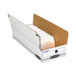 LIBERTY Check and Form Boxes, 9" x 24" x 6.38", White/Blue, 12/Carton