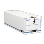 LIBERTY Check and Form Boxes, 9.75" x 23.75" x 6.25", White/Blue, 12/Carton