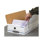 LIBERTY Check and Form Boxes, 9" x 24" x 6.38", White/Blue, 12/Carton