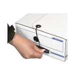 LIBERTY Check and Form Boxes, 9.5" x 23.75" x 4.5", White/Blue, 12/Carton