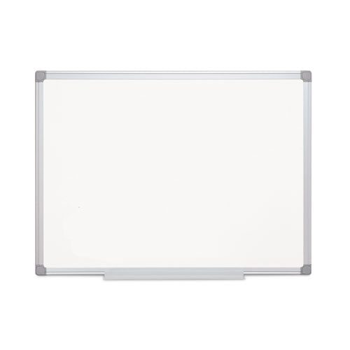 Earth Silver Easy-Clean Dry Erase Board, Reversible, 36 x 24, White Surface, Silver Aluminum Frame