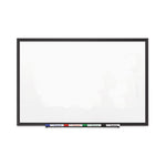 Classic Series Porcelain Magnetic Dry Erase Board, 60 x 36, White Surface, Black Aluminum Frame