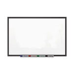 Classic Series Porcelain Magnetic Dry Erase Board, 72 x 48, White Surface, Black Aluminum Frame