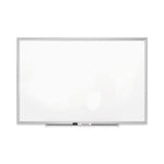 Classic Series Porcelain Magnetic Dry Erase Board, 72 x 48, White Surface, Black Aluminum Frame