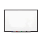 Classic Series Porcelain Magnetic Dry Erase Board, 96 x 48, White Surface, Black Aluminum Frame