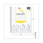 DoodleWrite Notebooks, 1-Subject, Medium/College Rule, White Cover, (60) Sheets, 24/Carton, Ships in 4-6 Business Days